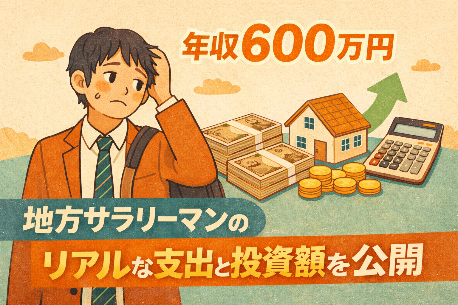 【年収600万円】地方サラリーマンのリアルな支出と投資額を公開
